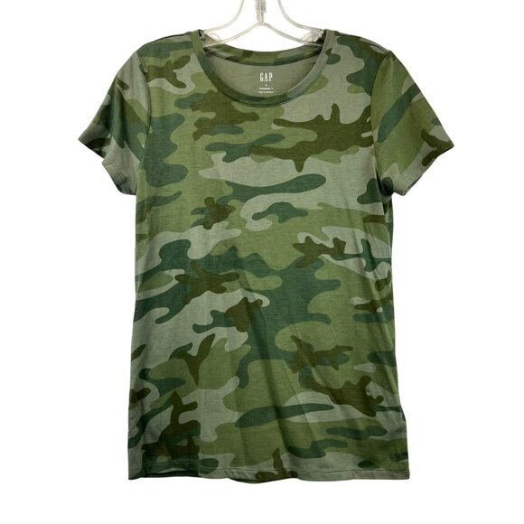 GAP Tops - Gap Womens Camouflage Favorite Tee Short Sleeve Green Size Small New